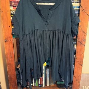 We The Free Black Tunic Top